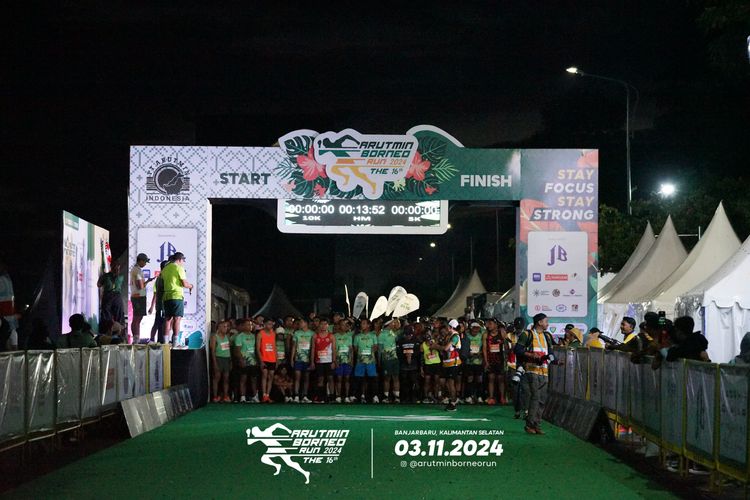 Race photo from Arutmin Borneo Run 2024