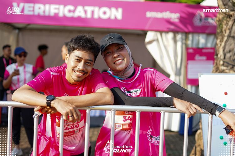 Race photo from Smartfren Run 2025 