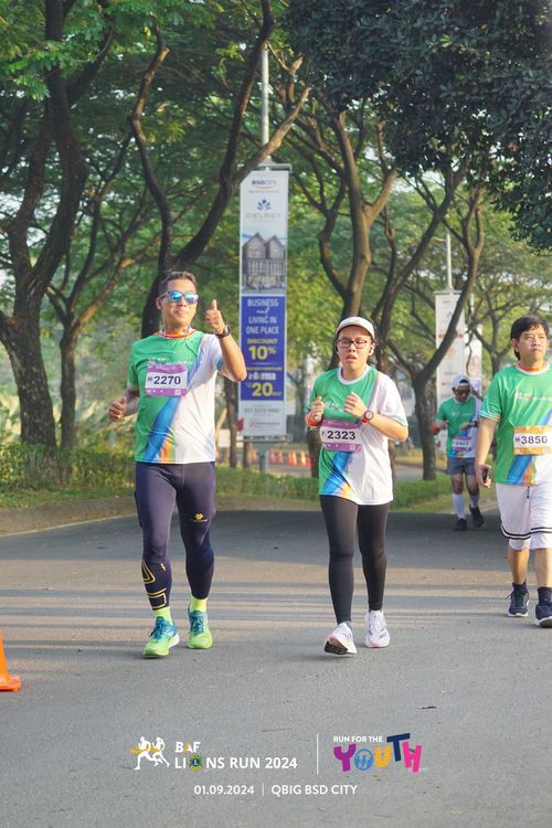 Race photo from BAF LIONS RUN 2024