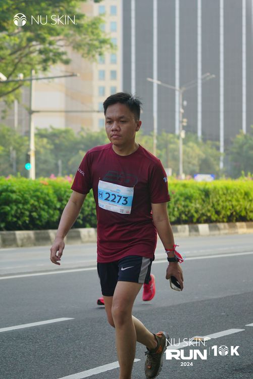 Race photo from Nu Skin Run 10K