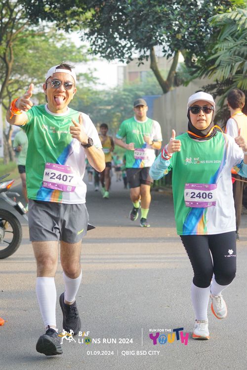 Race photo from BAF LIONS RUN 2024