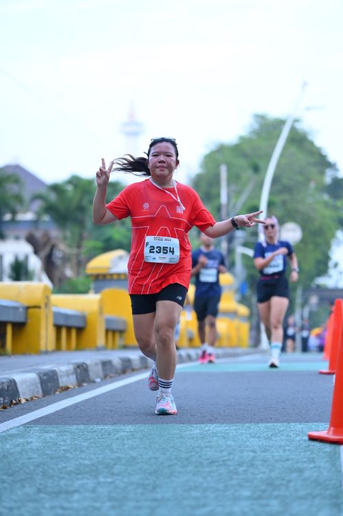 Race photo from KEMLU RUN 2025
