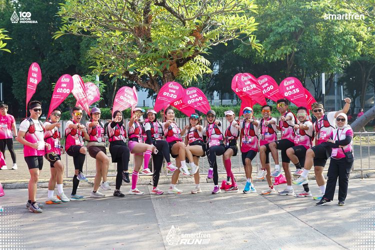 Race photo from Smartfren Run 2025 