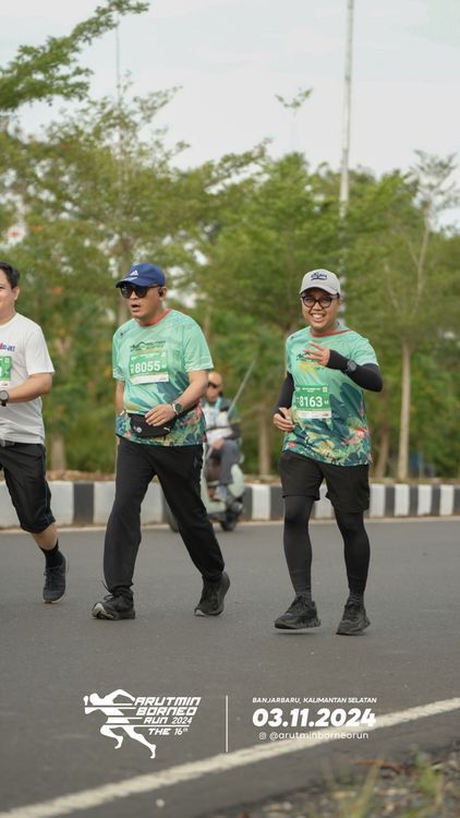Race photo from Arutmin Borneo Run 2024