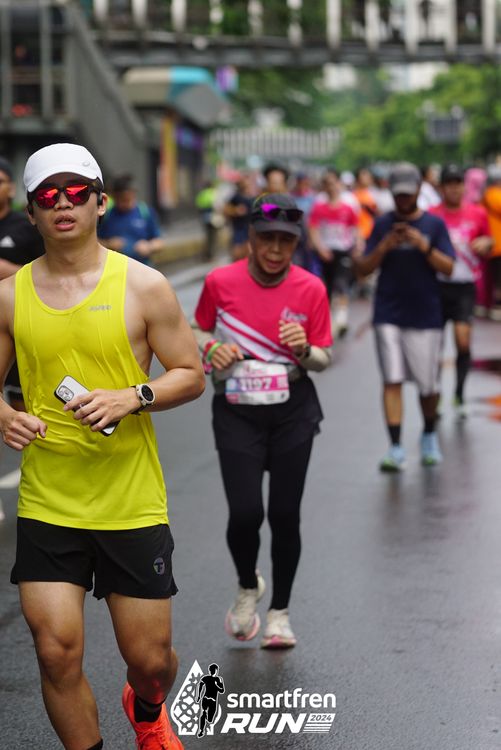 Race photo from Smartfren Run 2024
