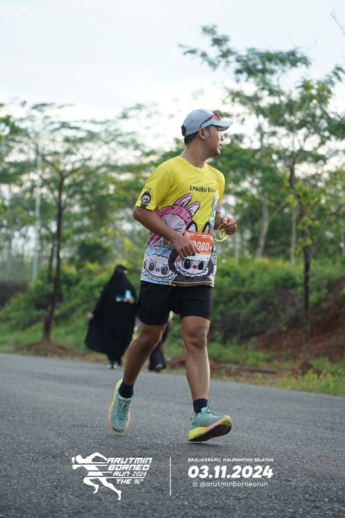 Race photo from Arutmin Borneo Run 2024