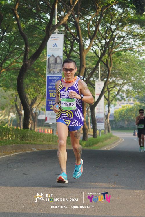 Race photo from BAF LIONS RUN 2024