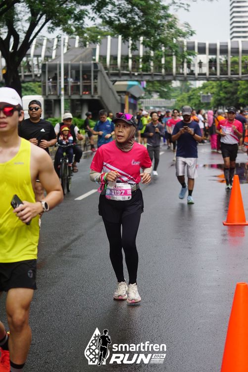 Race photo from Smartfren Run 2024