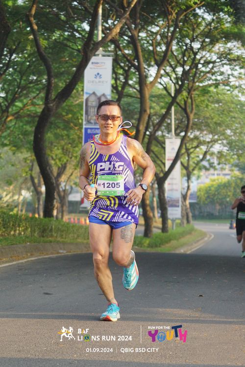 Race photo from BAF LIONS RUN 2024