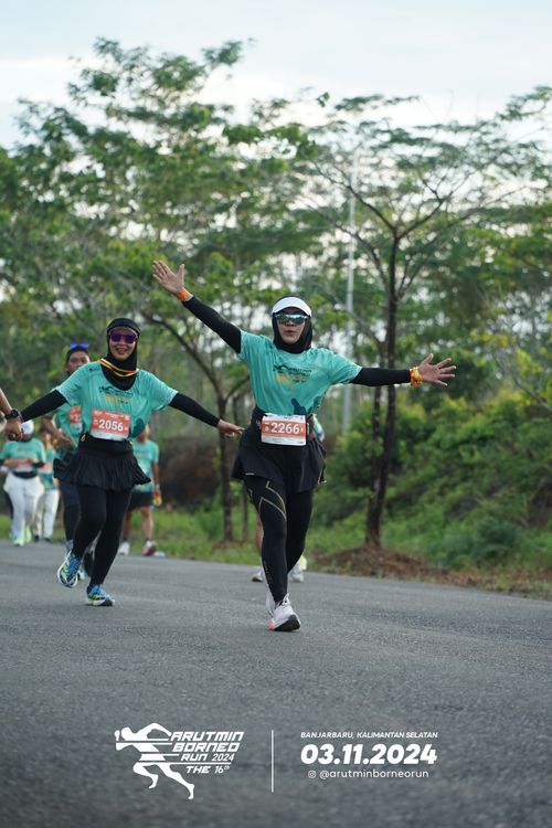 Race photo from Arutmin Borneo Run 2024