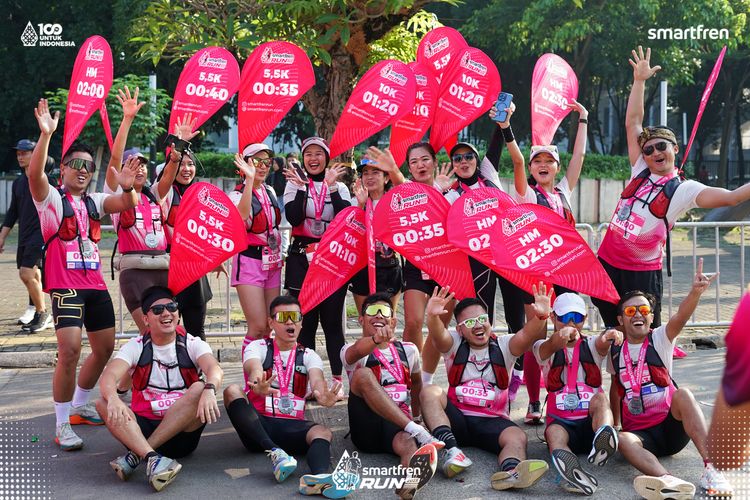 Race photo from Smartfren Run 2025 