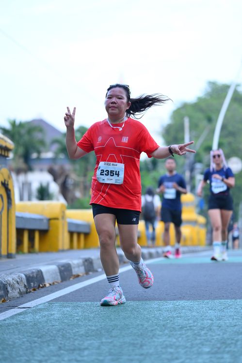 Race photo from KEMLU RUN 2025
