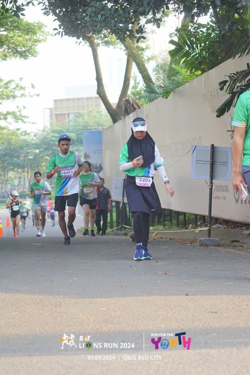 Race photo from BAF LIONS RUN 2024