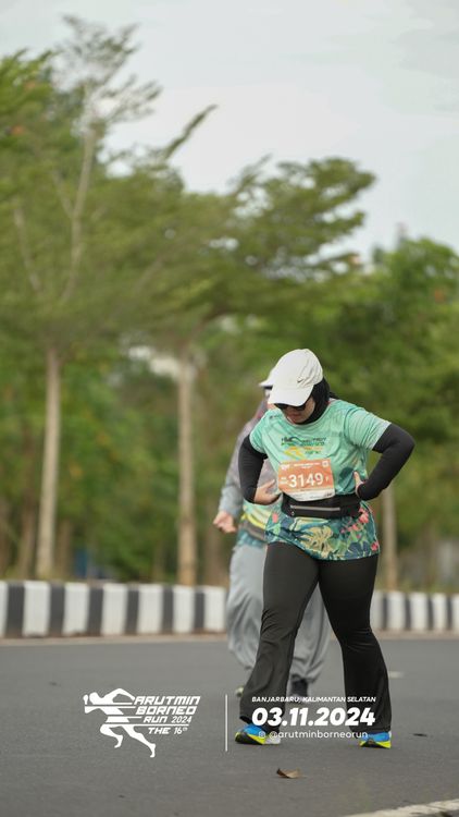 Race photo from Arutmin Borneo Run 2024