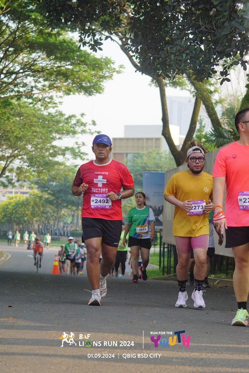Race photo from BAF LIONS RUN 2024