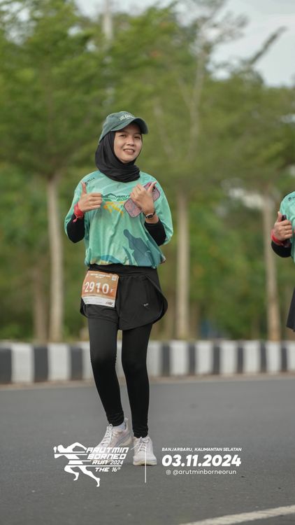 Race photo from Arutmin Borneo Run 2024