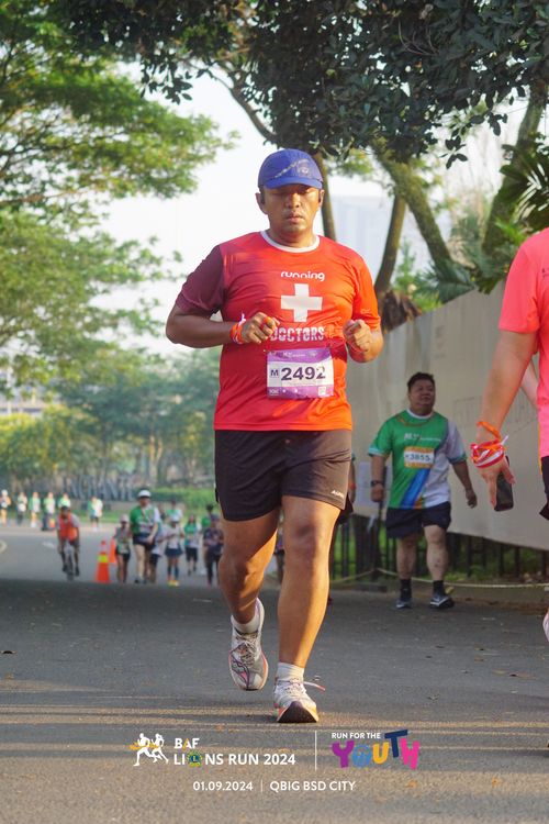 Race photo from BAF LIONS RUN 2024