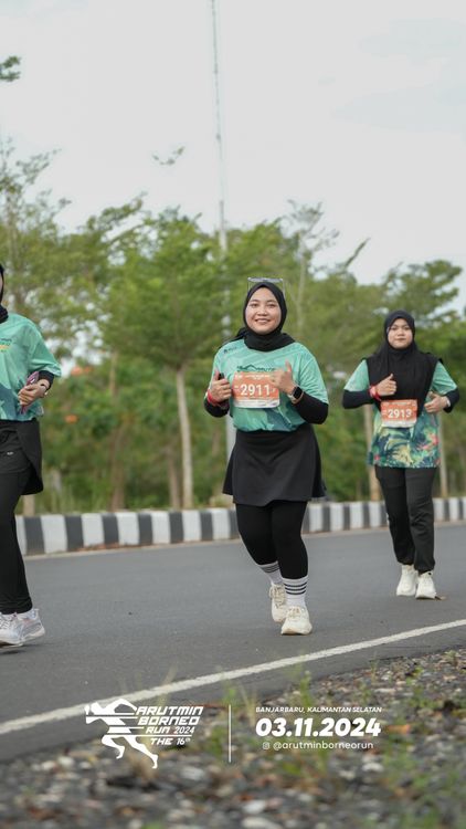 Race photo from Arutmin Borneo Run 2024
