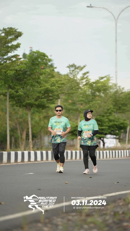 Race photo from Arutmin Borneo Run 2024
