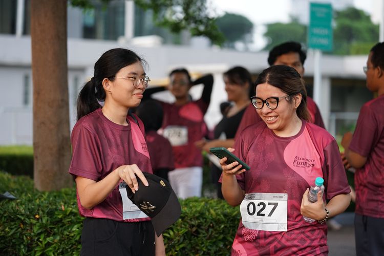 Race photo from Assurance Fun Run 2024