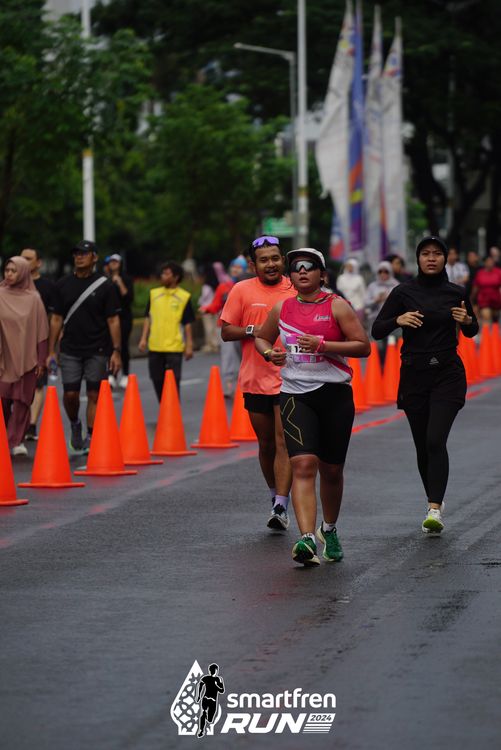 Race photo from Smartfren Run 2024