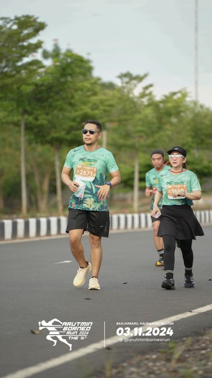 Race photo from Arutmin Borneo Run 2024