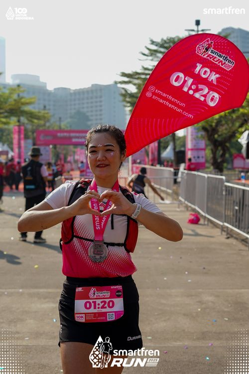 Race photo from Smartfren Run 2025 