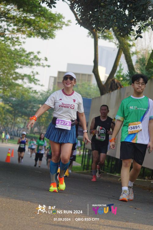 Race photo from BAF LIONS RUN 2024