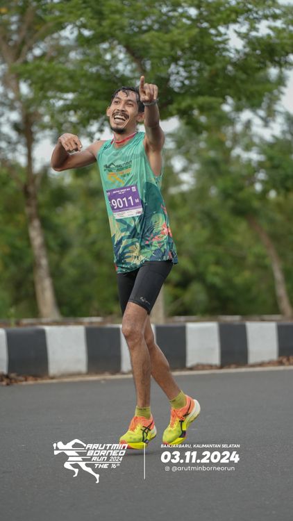 Race photo from Arutmin Borneo Run 2024