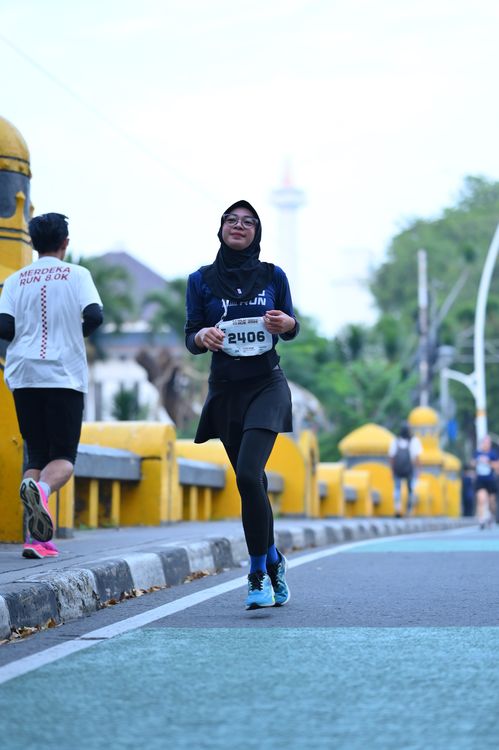 Race photo from KEMLU RUN 2025