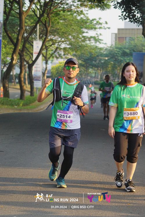 Race photo from BAF LIONS RUN 2024