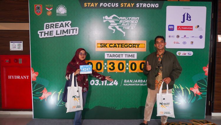 Race photo from Arutmin Borneo Run 2024