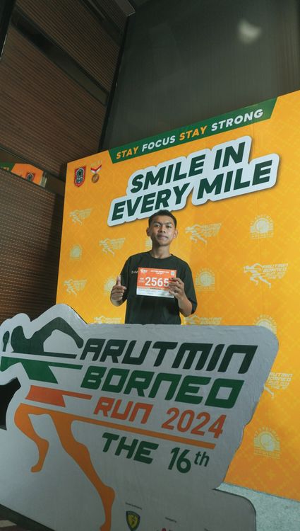 Race photo from Arutmin Borneo Run 2024