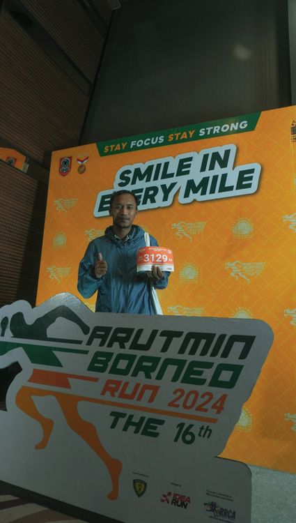 Race photo from Arutmin Borneo Run 2024