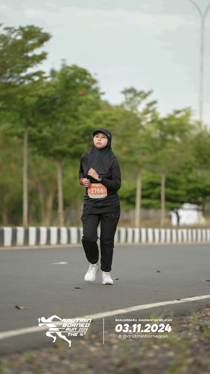 Race photo from Arutmin Borneo Run 2024