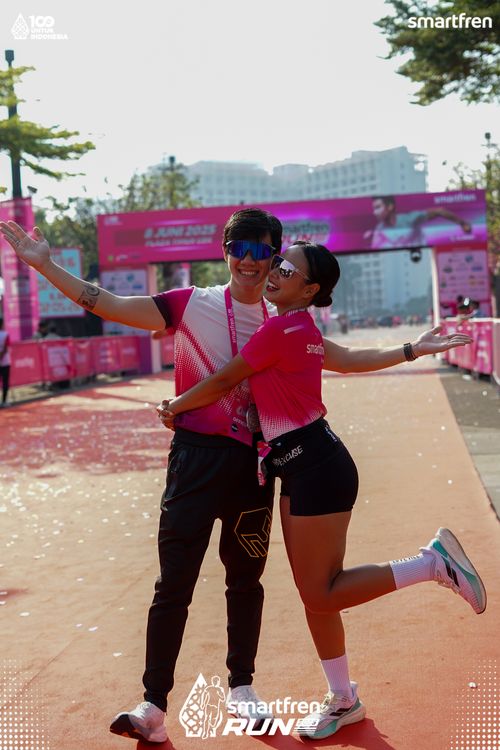 Race photo from Smartfren Run 2025 