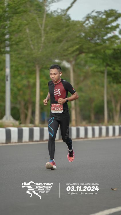 Race photo from Arutmin Borneo Run 2024