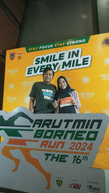 Race photo from Arutmin Borneo Run 2024