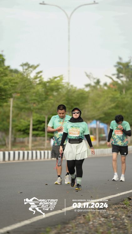 Race photo from Arutmin Borneo Run 2024