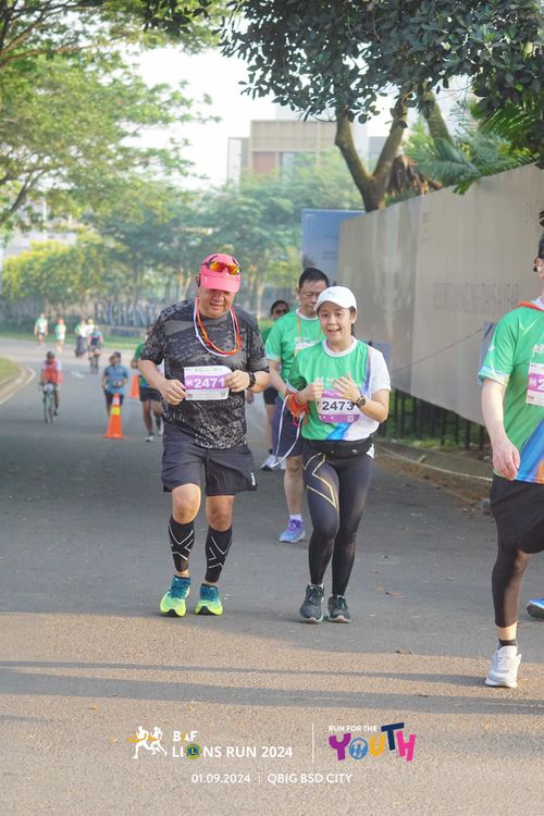 Race photo from BAF LIONS RUN 2024