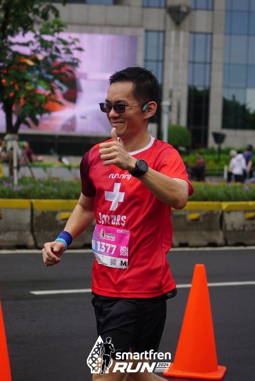 Race photo from Smartfren Run 2024