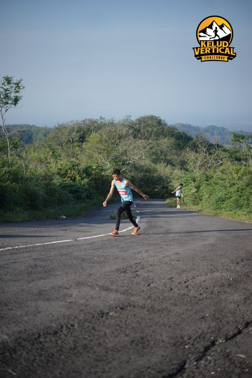Race photo from Kelud Vertical Challenge 2024