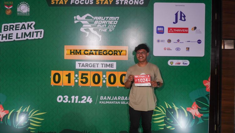 Race photo from Arutmin Borneo Run 2024