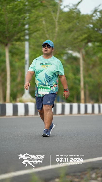 Race photo from Arutmin Borneo Run 2024