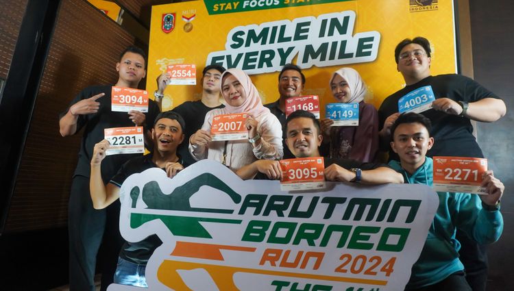 Race photo from Arutmin Borneo Run 2024