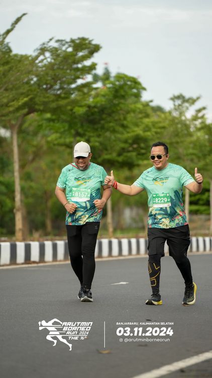 Race photo from Arutmin Borneo Run 2024