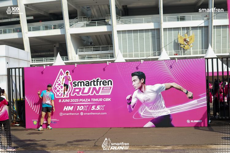 Race photo from Smartfren Run 2025 