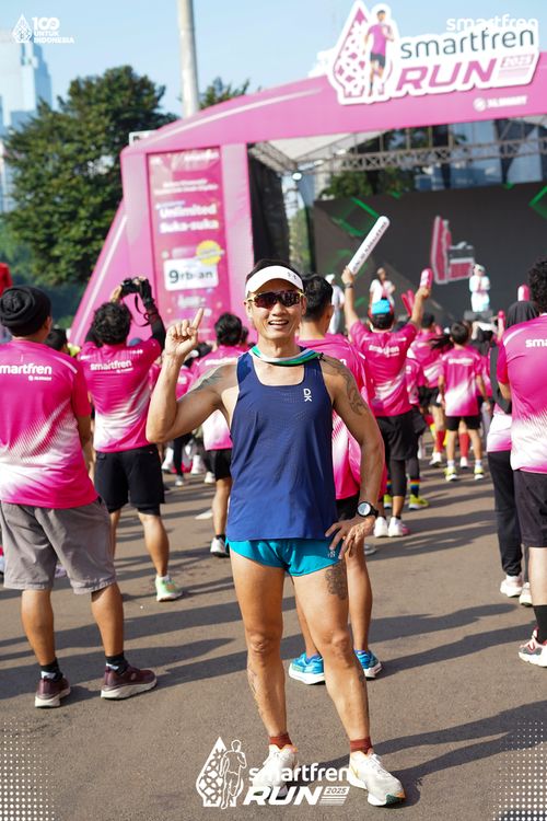 Race photo from Smartfren Run 2025 