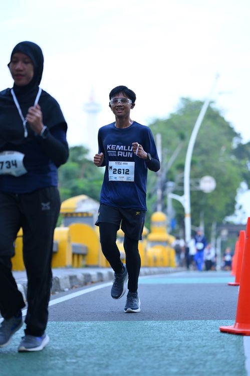 Race photo from KEMLU RUN 2025