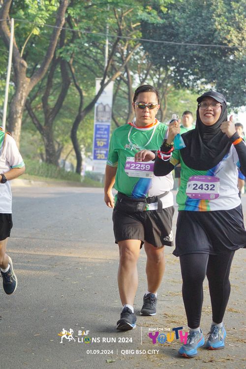Race photo from BAF LIONS RUN 2024